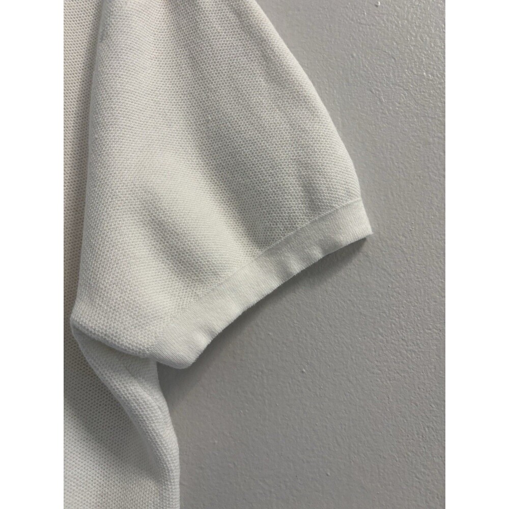 ZARA Men XL Off-White Textured Knit Short Sleeve T-Shirt 100% Cotton Minimalist - Picture 9 of 10
